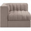 Chaise d'angle rembourrée en tissu Rummi-123507408