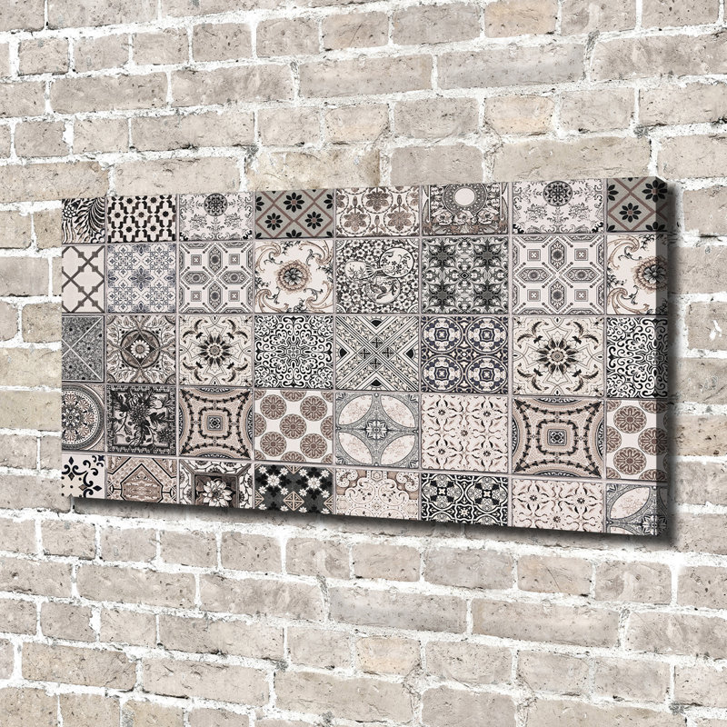Ceramic Tiles - Print, Wrapped Canvas, 70cm H x 140cm W x 2cm D