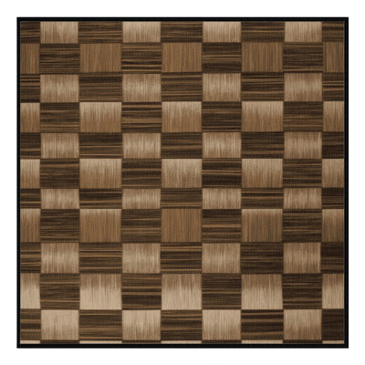 Tapis brun à carreaux lavable à la machine