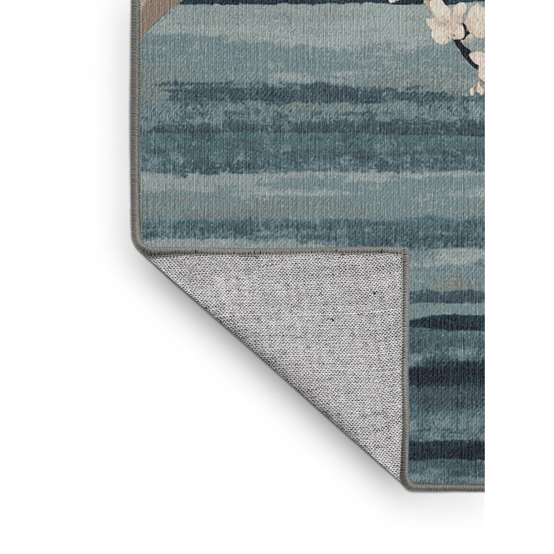Machine Washable Gray Area Rug