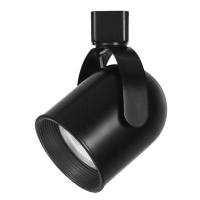 Cal Lighting Par 6.5" H Short Neck Lighting Head for Track Systems 75W Max 120V Black