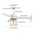 48 Inch 3 - Blade Modern Indoor Wooden Ceiling Fan Light With Remote Control for Bedroom Office