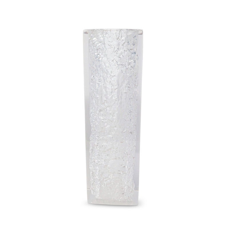 Albelo Textured Design Acrylic Vase, 11.5"H