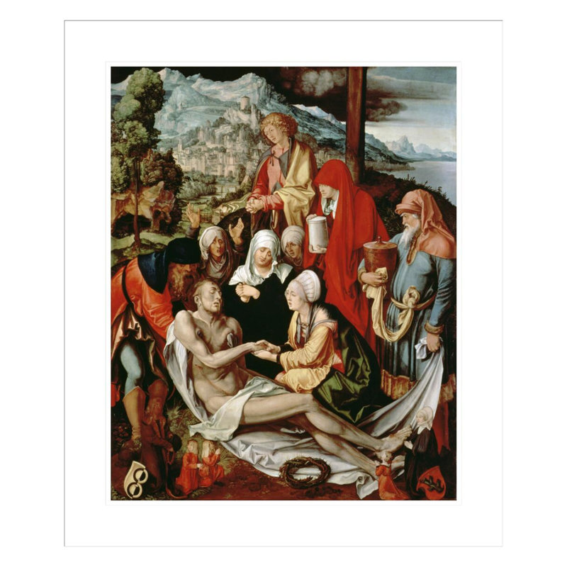 «Lamentation for Christ» par Albrecht Dürer, impression giclée sur cadre, H 27,8 po x l 23,5 po