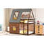 Lit superposé avec toit Wood House-1798009365