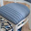 Chaise d'appoint à rayures bleues Lainey-1558847674