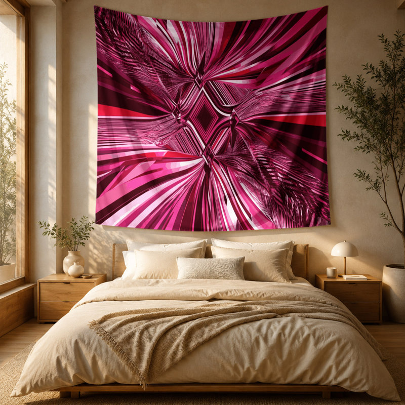 Tapisserie murale Op Art, 51 po x 60 po