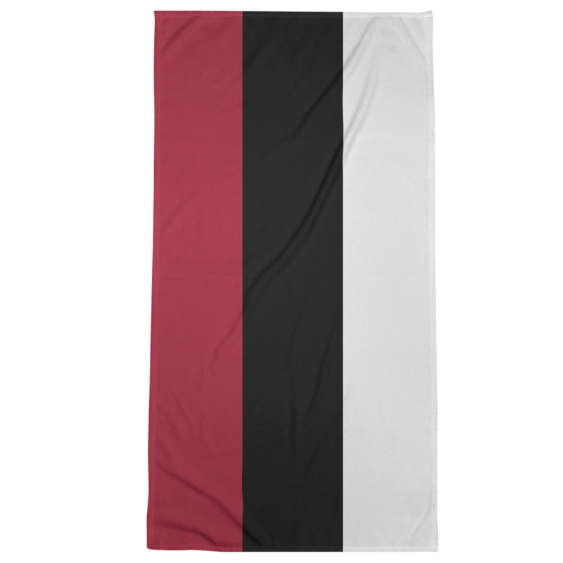 Microfiber Bath Towel, Atlanta Football Dark Red/Black/Off White