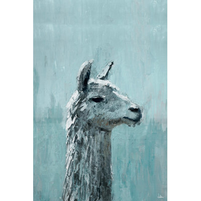 Alima 'Lama Serieux' Print on Wrapped Canvas