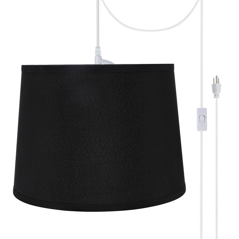 Beale 1 - Light White Single Pendant, Black, 8.5" x 12" x 11"