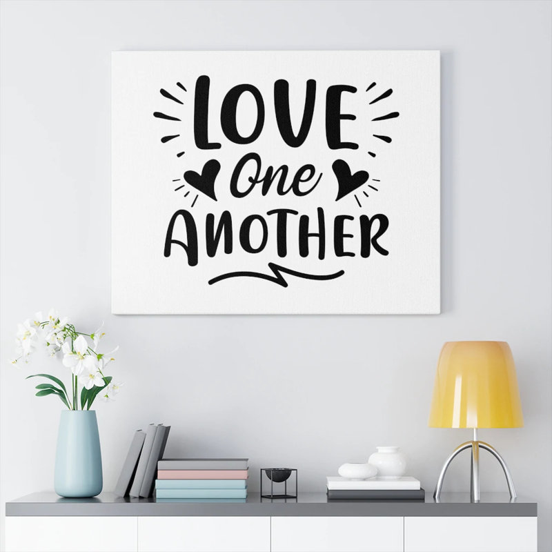 Love One Another - Wrapped Canvas Print, 61cm H x 76cm W