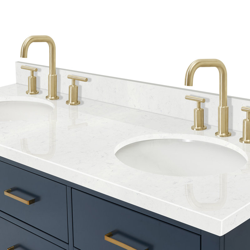 Macmullin 72.25'' W Double Vanity, Midnight Blue, 60"