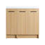 Meuble-lavabo sur pied 36 po avec lavabo en résine et 2 armoires