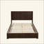 Structure de lit plateforme en bois avec tête de lit, aucun sommier requis, lit sur pied, assemblage facile-1889039987-1889039986