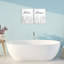 Ensemble de 2 plaques murales Relax and Renew Leaf Outline, par Lettred and Lined
