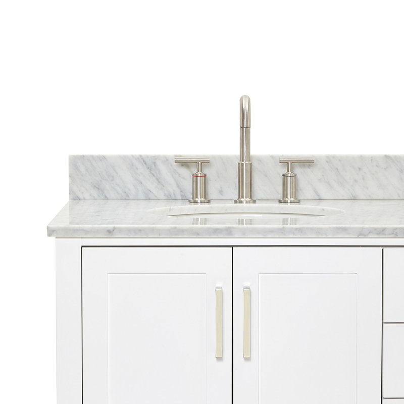 Magnolia Bath Vanity Rectangular Basin S073DCW2R, Oval, Midnight Blue, 61"