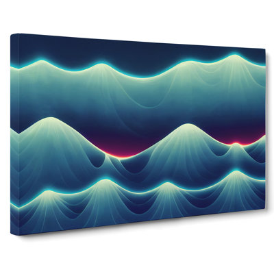 Glowing Mountain - Wrapped Canvas Print