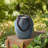 9.25"H Turquoise Leaf Textured Ceramic Jar Tabletop Fountain With Pump And LED Light (KD)