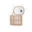 2 Piece Wood Wall Lantern Set