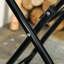 Round Metal Folding Outdoor Bistro Table , 45cm cm W 45cm cm D