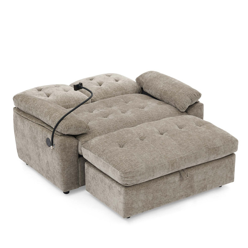 Double fauteuil inclinable avec réglage manuel et chargement USB