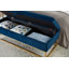 Base de lit en métal avec velours rose 58,6 po-1527202557