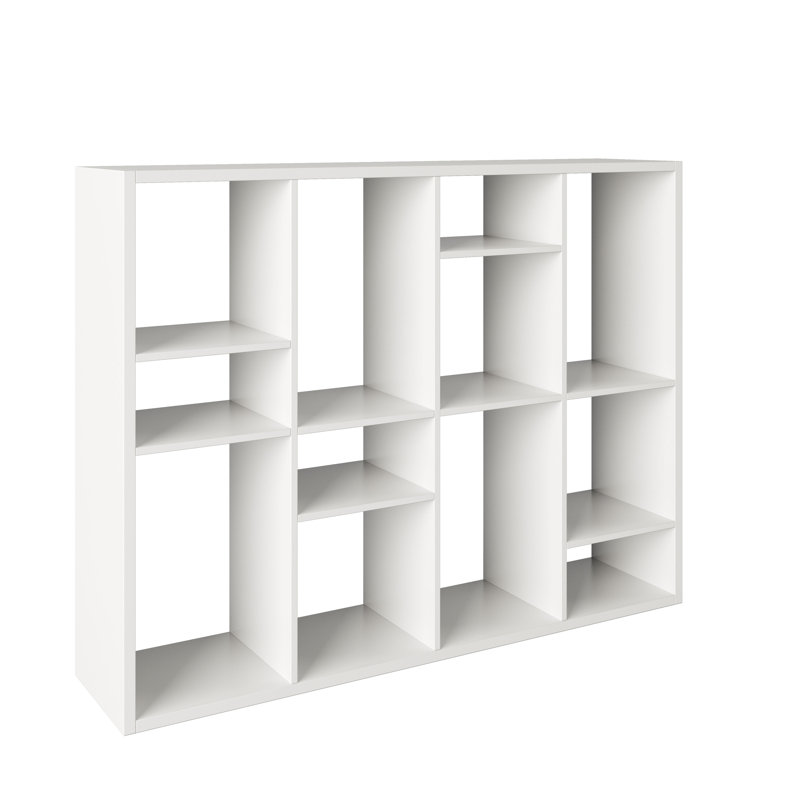 Elvia 147cm H Standard Bookcase, White