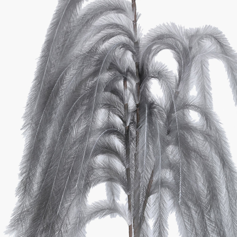 Fabric Pampas Grass Arrangement, Grey