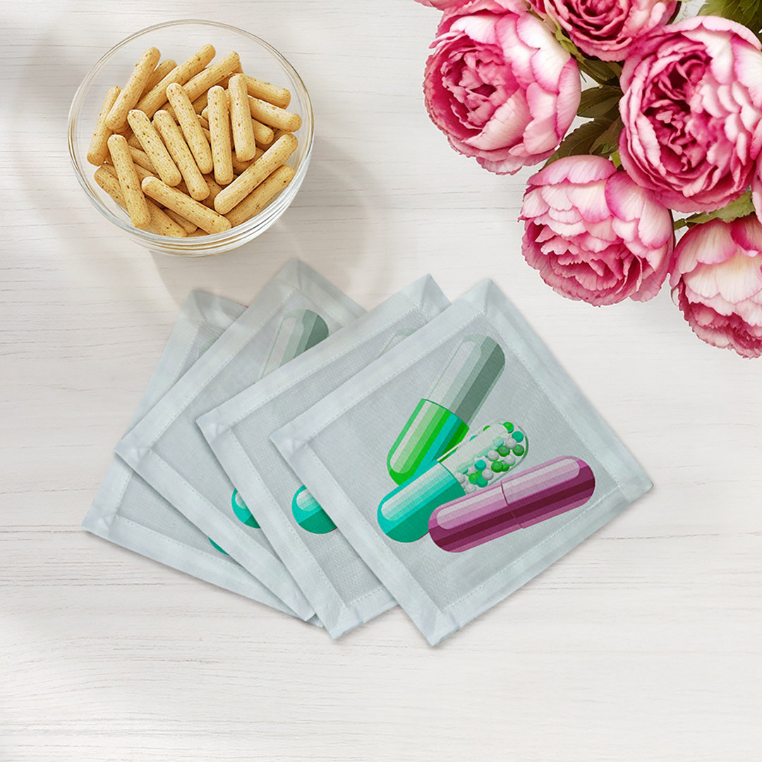 Get Millions of Followers Cotton Sateen Cocktail Napkins (Set of 4) Nicolette Mayer