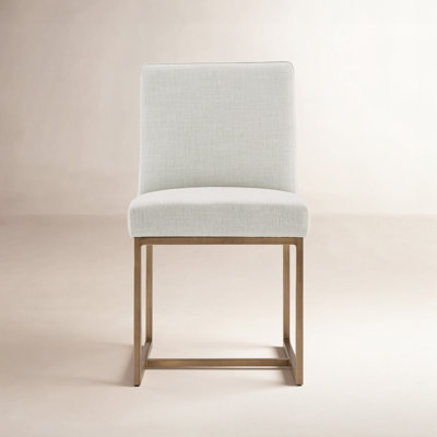19'' H Linen Upholstered Side Chair