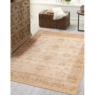 Peshawar Oushak Ivory Rug 7'10" x 9'10"