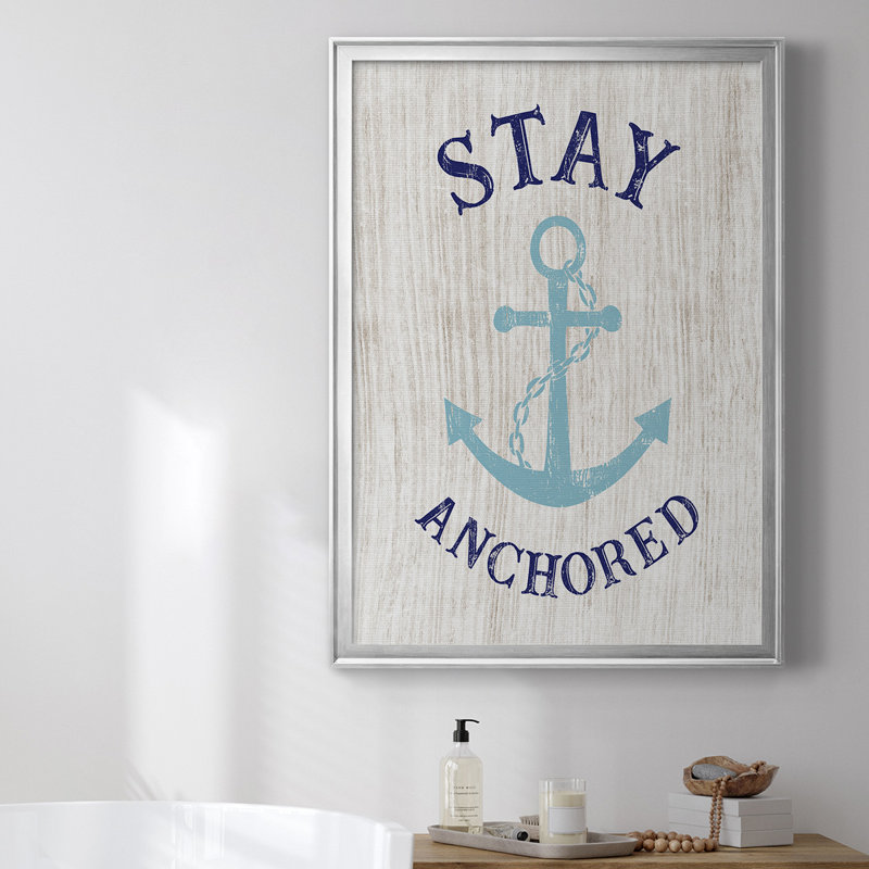 Toile encadrée de qualité supérieure Stay Anchored - prête à être accrochée, Toile avec cadre argenté, H 24,5 po x l 18,5 po
