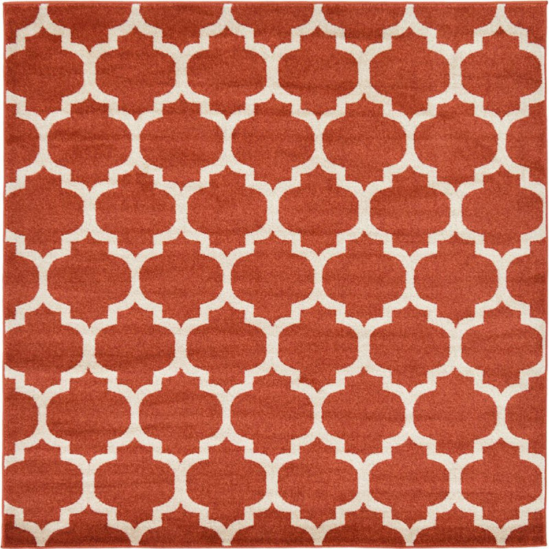 Molly Geometric Indoor Rug, Square 6'