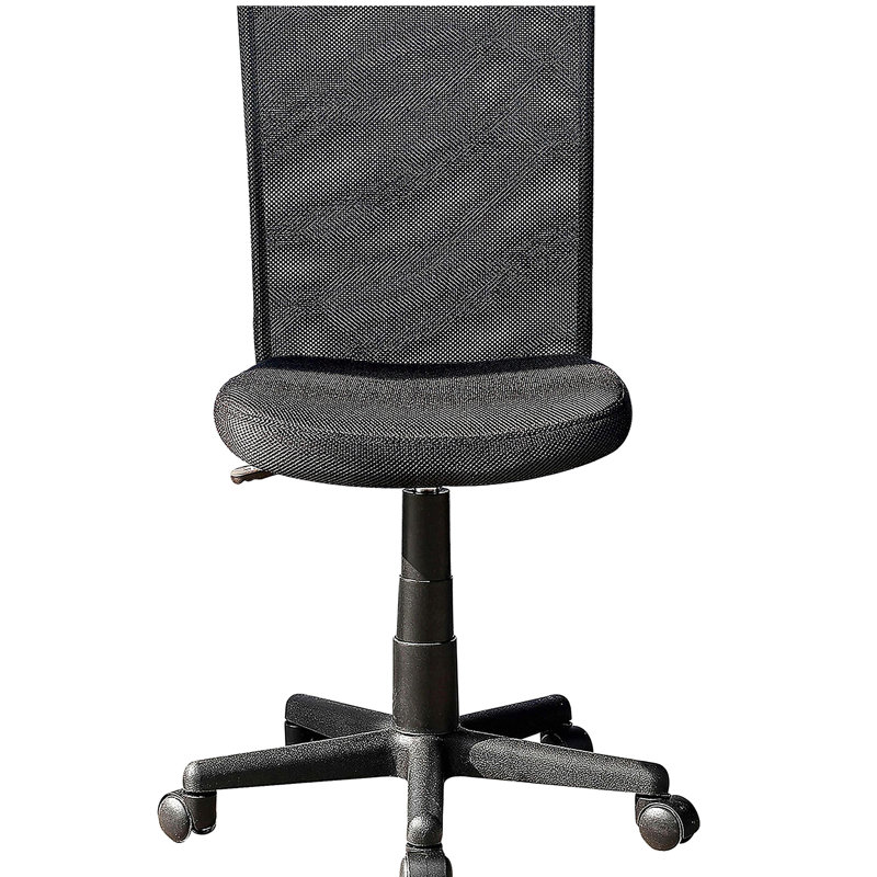 Chaise de bureau en filet mobili, noir