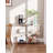 Veliz Acrylic Bookshelf, 3 tier Bookcase for Small Spaces, Acrylic Console Table