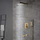 10inch 3 Function Wall Mount Complete Rainfall Shower System with Rough in-Valve