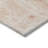 3' X 5' Salmon And Ivory Abstract Washable Indoor Outdoor Area Rug