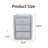 3-Drawer Mirrored Nightstand