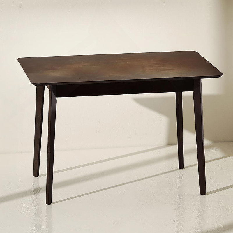 Mid-Century Nordic Kitchen Table,Rectangle Dining Table,for Dining Room, Dark Mahogany
