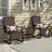 2 PCS Patio Chairs C-Spring Motion Chairs with Quick-drying & Breathable Fabric-1674496750