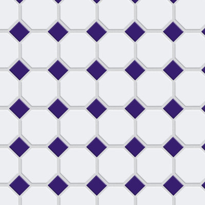 Carreau de mosaïque en porcelaine 11-1 / 2 "x 11-1 / 2" Metropolis Octagon