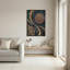Bronze et sarcelle, art abstrait sur toile-133910938