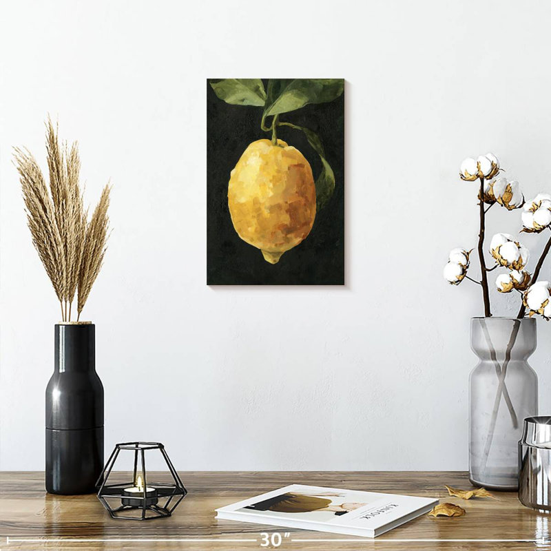 Yarlin Dark Lemon I, 12" H x 8" W