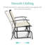 Fauteuil oscillant d'extérieur en métal Nethuki-1977410475