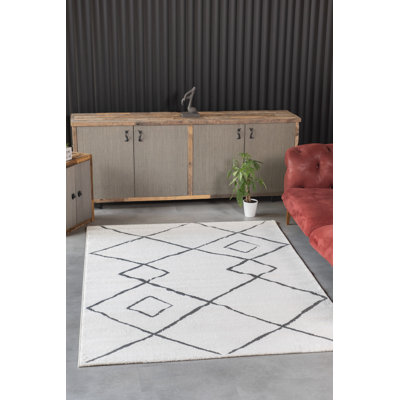 Edgartown Geometric Machine Made 62.99cm X 90.55cm Indoor / Outdoor Area Rug