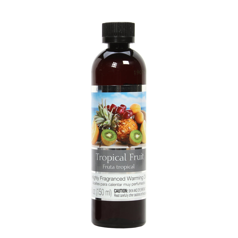 Hosley Tropical Fruit Fragrance Warming Oils, Set of 2, 5oz Each. Ideal Gift for Weddings, spa, Reiki, Meditation, Bathroom Settings.P1