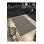 Tapis de sol noir tissé à motif géométrique moderne