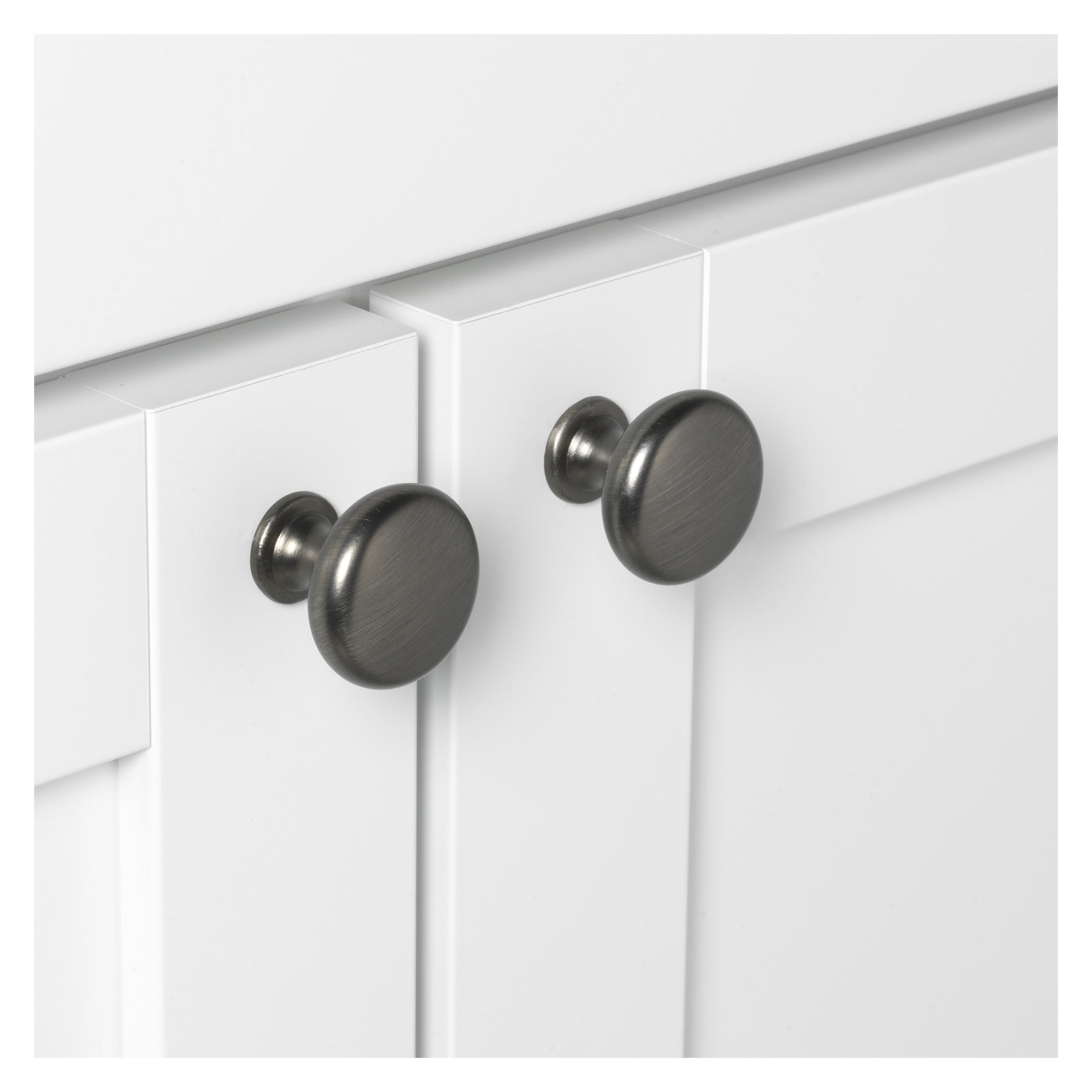 Mushroom Knob, Satin Pewter