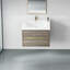 Meuble-lavabo de 30 po avec lavabo. Espace de rangement flottant gris cendré. Pré-assemblé pour plus de commodité. Organisation intérieure en forme de U. Comptoir en résine de pierre. Mécanisme de tiroir à fermeture silencieuse.