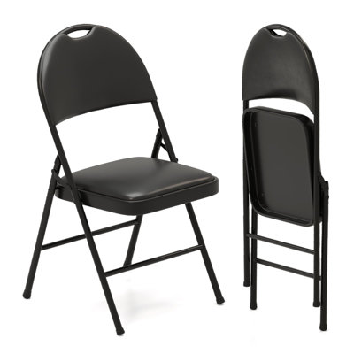 Upholstered Padded Stackable Folding Chair Folding Chair Set